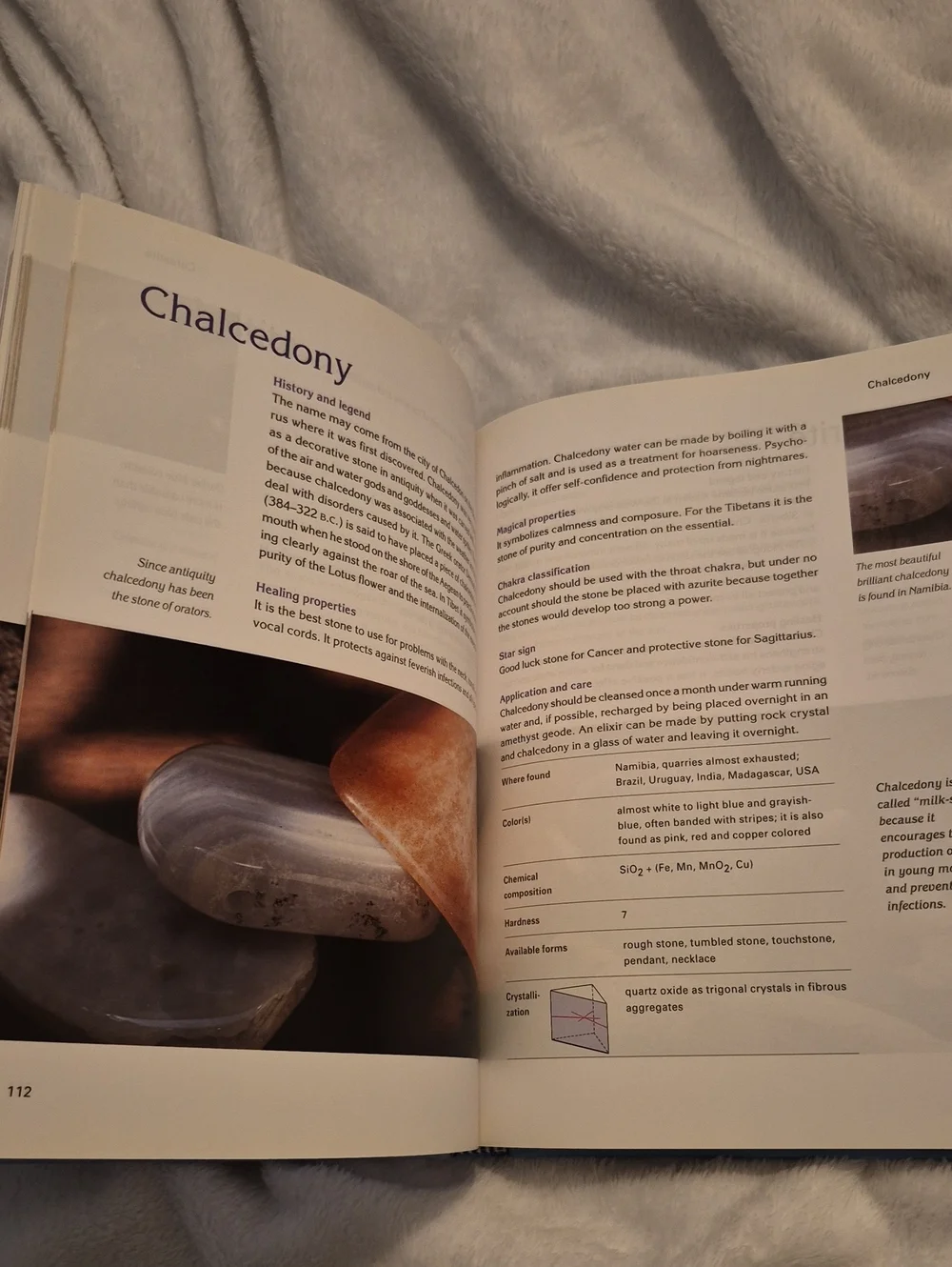 Healing Crystals and Gemstones - From Amethyst to Zircon (Blue Hardcover Book)